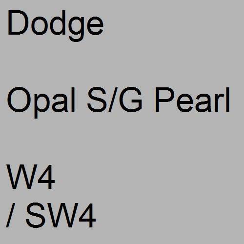 Dodge, Opal S/G Pearl, W4 / SW4.
